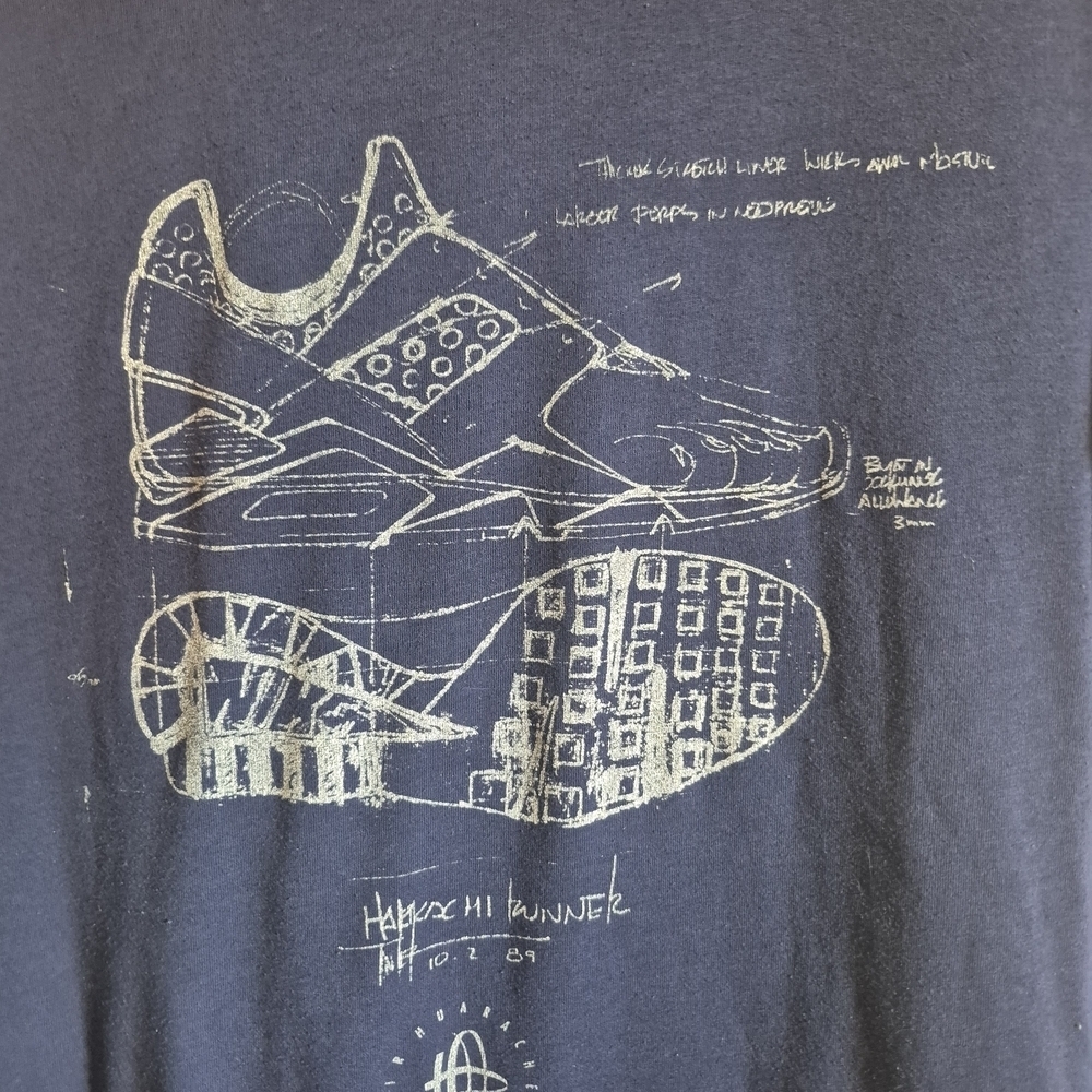 Vintage Nike Dark Blue Sneaker Graphic Tee - Picture 2 of 4